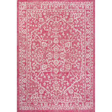 Malta Bohemian Medallion Textured Weave Indoor/outdoor Area Rug